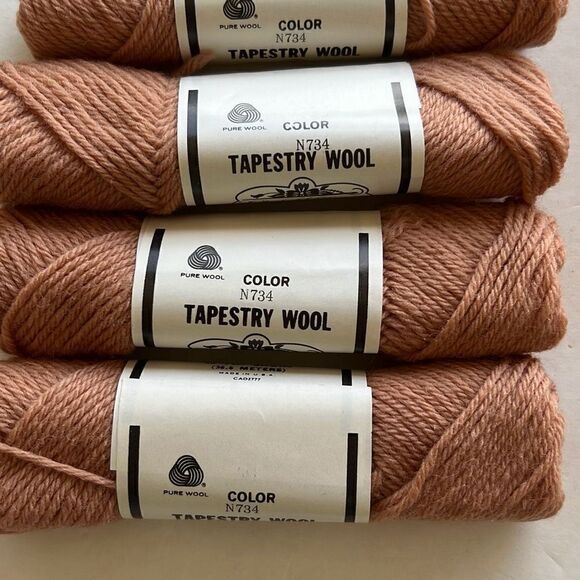 Elsa Williams  Lot 8 Mixed Lot Rust Camel Needlepoint Yarn 40 Yd Skein 1… - Picture 4 of 6